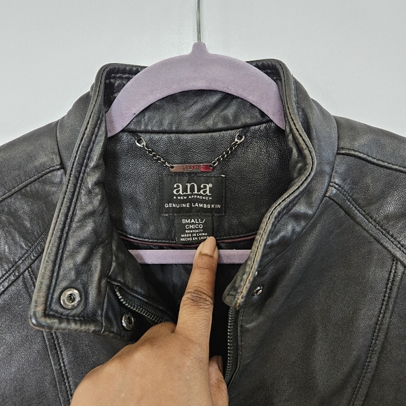 Lambskin leather jacket. Sz. sm - Picture 3 of 6